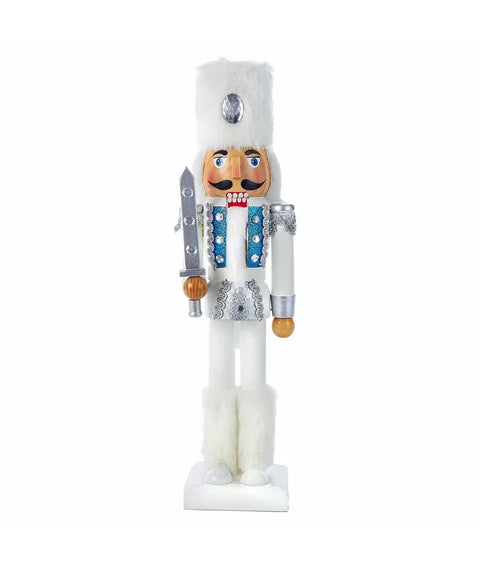 White nutcracker figurine.