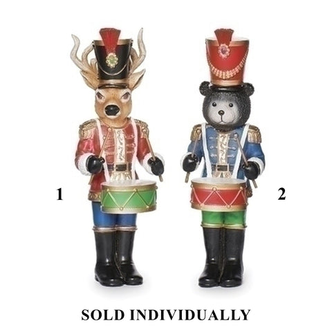 Deer & Bear Nutcracker, 7" (2 styles - sold individually)