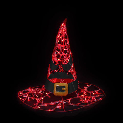 Large Witch Hat Figure, LED Lit, 38"