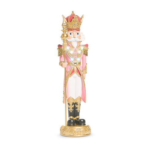 Lighted Pink Nutcracker, 20"