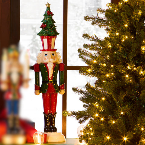 Nutcracker W/ Tree, 23.5"
