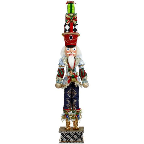Nutcracker with Present Figurine, Small, 29.5"