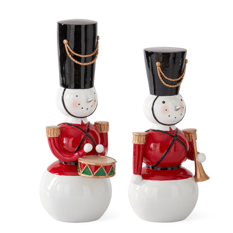 Snowman Nutcracker Soldiers, 12.5" (Set of 2)o