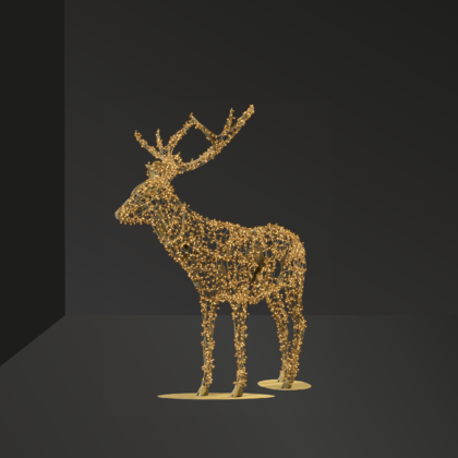 Giant Gentle Stag, LED Lit, 8.5ft