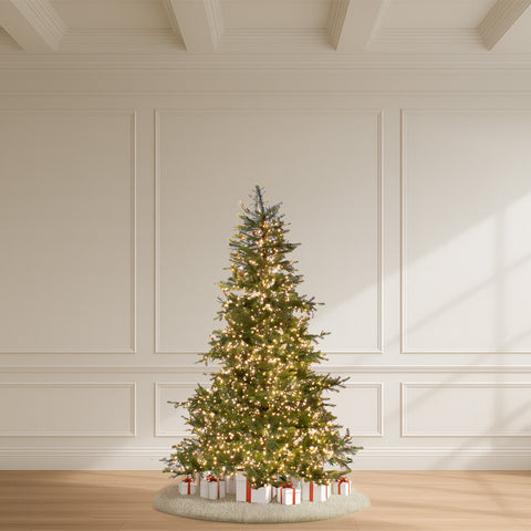 Aspen Pine Hinged Artificial Tree w/ Firecracker Lights, 6.5'