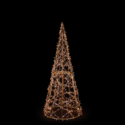 Giant Christmas Cone Struct Tree, LED Lit (Warm White), 9ft