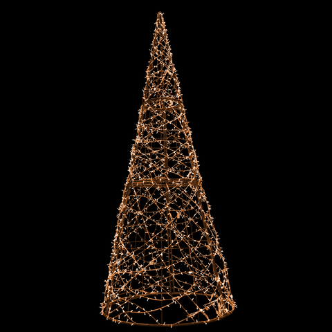 Giant Christmas Cone Struct Tree, LED Lit (Warm White), 18ft