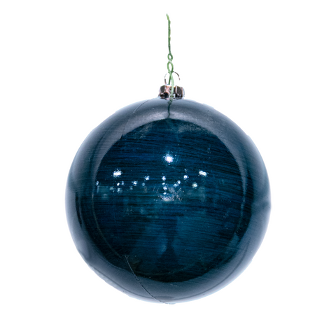 Shatterproof Navy Blue Ball Ornament, 4" (100MM)