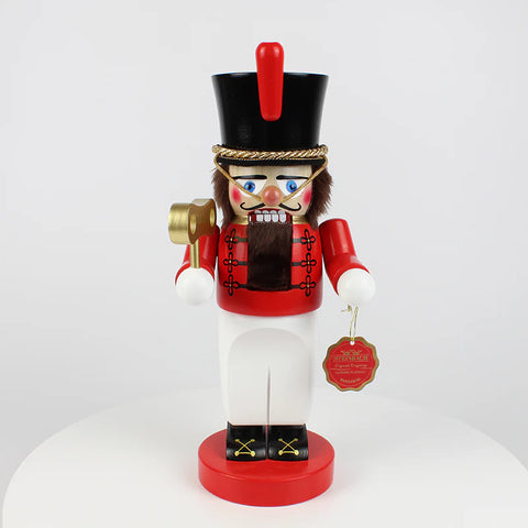 Chubby Toy Soldier Nutcracker Figurine, 12"