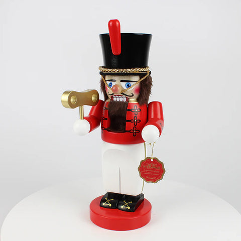Chubby Toy Soldier Nutcracker Figurine, 12"