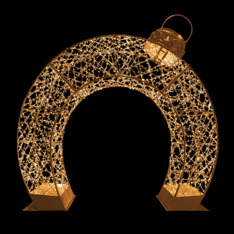 Giant Lighted Ornament Gate, LED Lit (Warm White), 157"