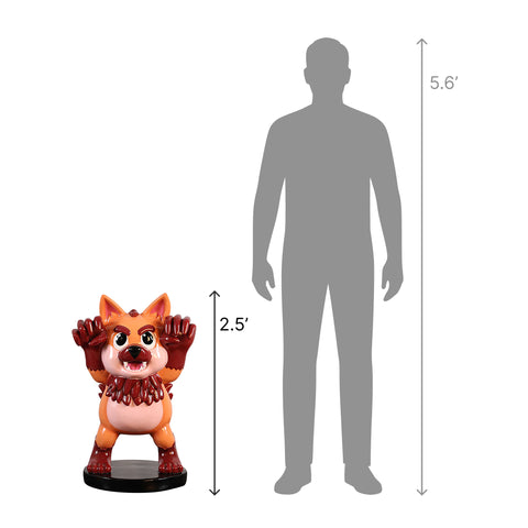 Large Baby Werewolf Figure w/Fiberglass, 30"