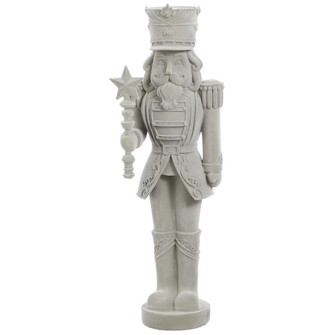 Nutcracker Figurine W/ Star Scepter, 23" (Gray)
