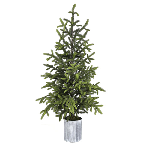 Potted Natural Touch Norway Spruce Tree, 60"