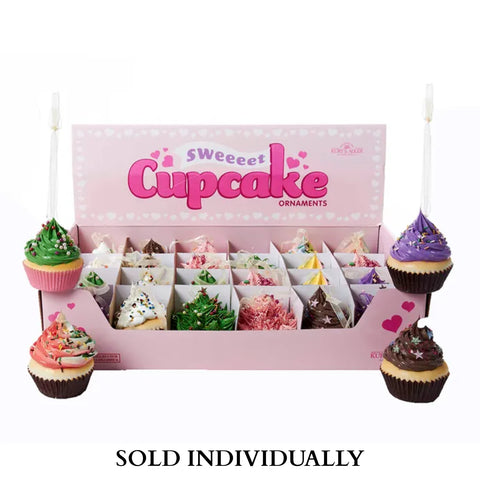 Foam Cupcake Ornaments (12 Styles – Sold individually)