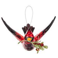 5" Cardinal in Flight Ornament