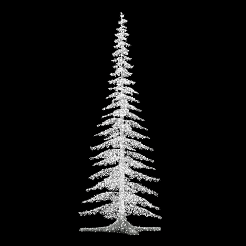 Giant Fir Tree, LED Lit (White), 22ft