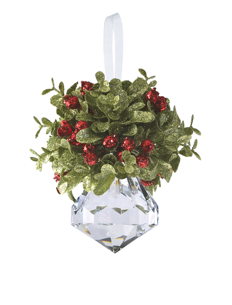 5" Mistletoe Crystal Ornaments