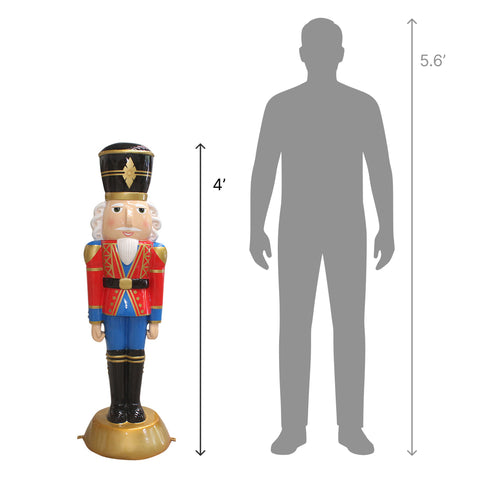 Large Fiberglass American Christmas Nutcracker Figure