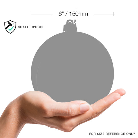 Shatterproof Burgundy Pearlized Ball Ornament, 6" (150MM)