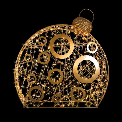 Giant Spotlight Ornament, LED Lit (Warm White), 12ft