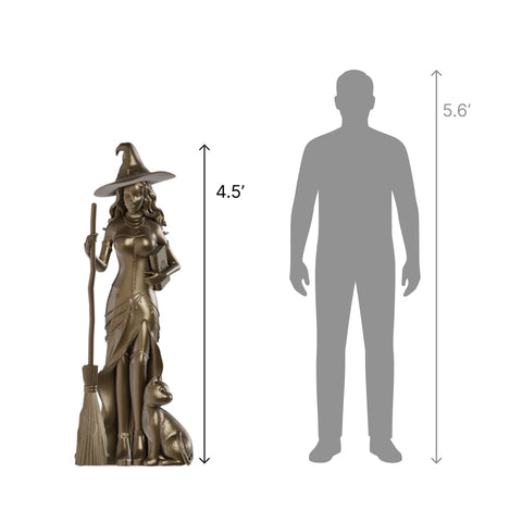 Large Witch Statue w/Fiberglass, 54"