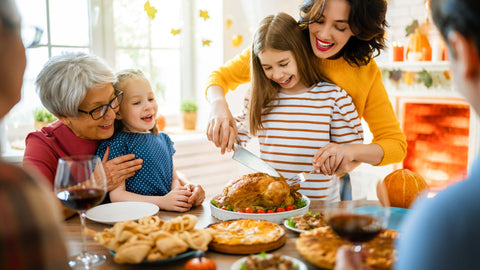 Family dinner for thanksgiving