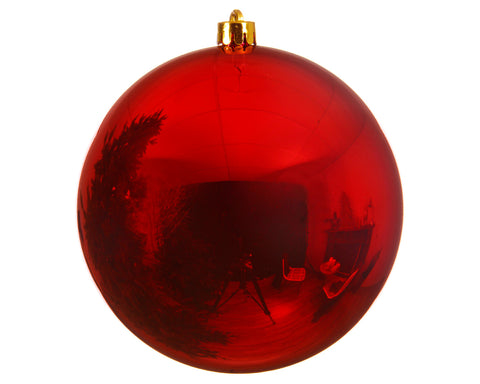 Christmas Red Shiny Shatterproof Ornament 7.87 inches (Pick up only)