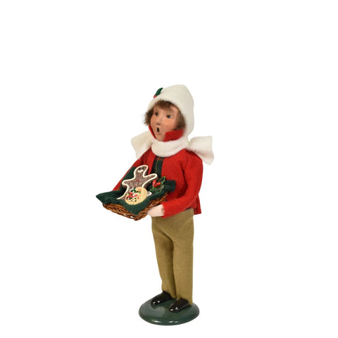 Sweets Family Boy Caroler Figurine, 10"