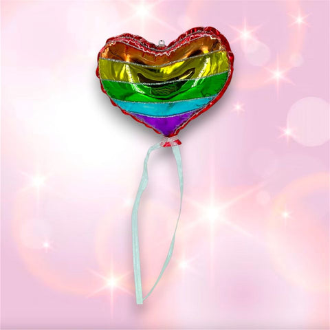 Rainbow Heart Balloon Ornament, 24"