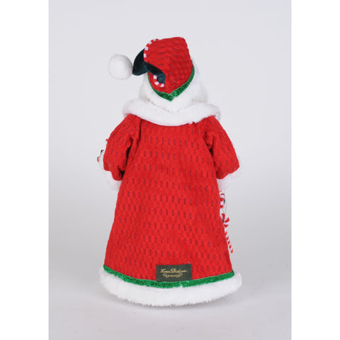 Peppermint Express Santa Figurine, 16"