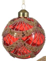 Opaque Glass Ornaments (4 colors available) 3.15" diameter
