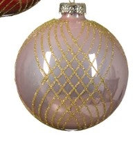 Glass Ornaments (4 colors available)  8cm diameter