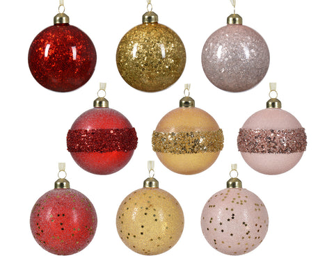 Glass Ornaments Assorted Style & Colors