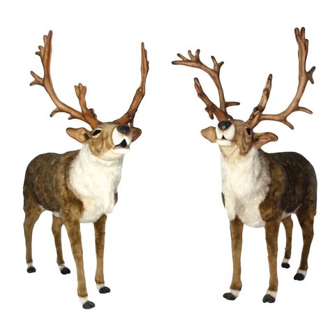 2 Pcs Nordic Reindeer 165cm Tall, Animatronic