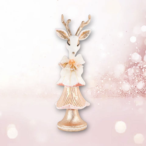 White Deer Tree Figurine, 24"