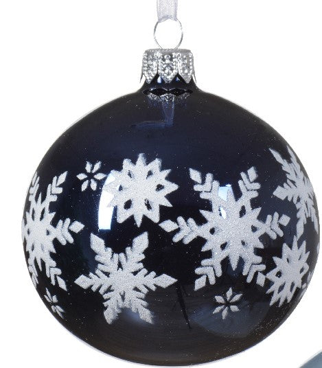 Glass Ornament/Snowflake Design 3 Styles (sold individually) - Pick up only