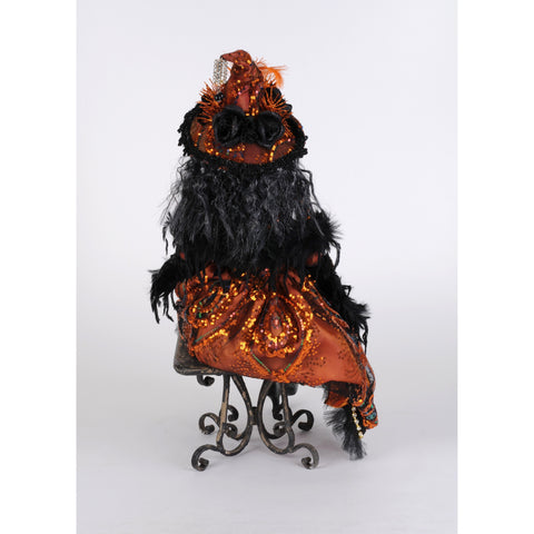 Wine Elegance Sitting Witch Figurine, 26"