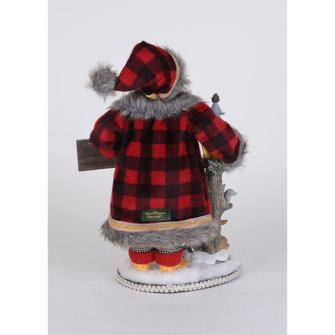 Lighted Forest Friends Santa Figurine, 19"