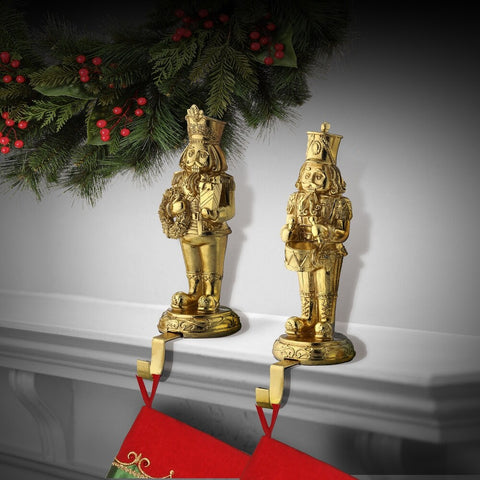 Resin Nutcracker Stocking Holder, 10.5" (2 Styles - Sold individually)