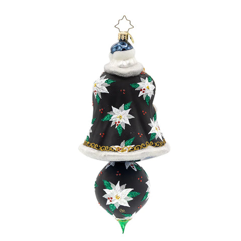 Gilded Saint Nicholas Glass Ornament, 8"