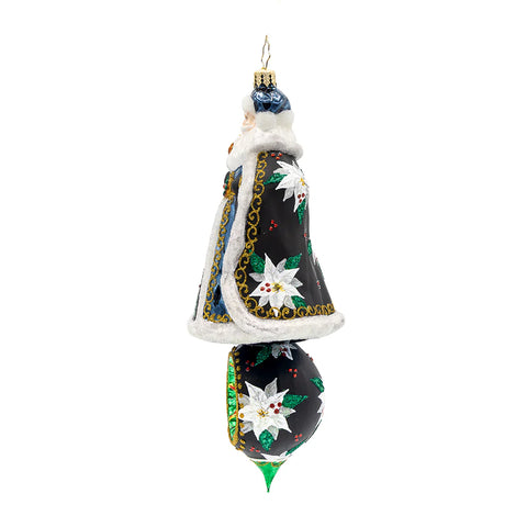 Gilded Saint Nicholas Glass Ornament, 8"