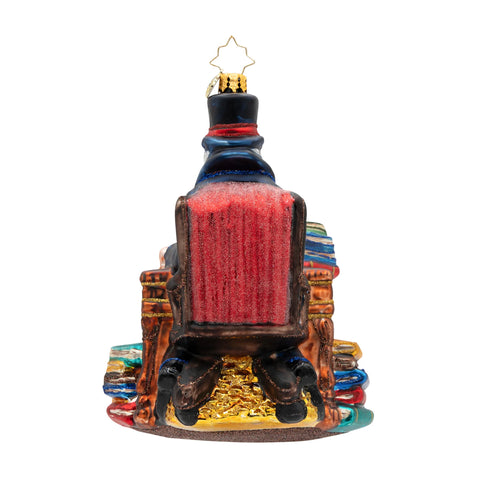 Tales from the Counting Desk Glass Ornament, 6"