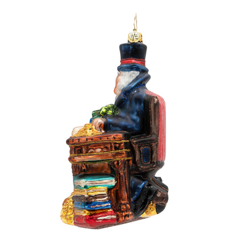 Tales from the Counting Desk Glass Ornament, 6"