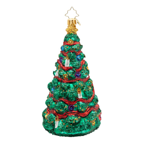 Festive Fezziwigs Glass Ornament, 6.25"