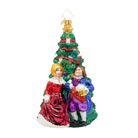 Festive Fezziwigs Glass Ornament, 6.25"