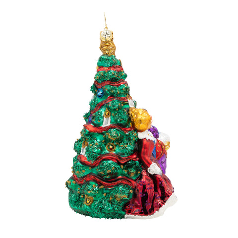 Festive Fezziwigs Glass Ornament, 6.25"