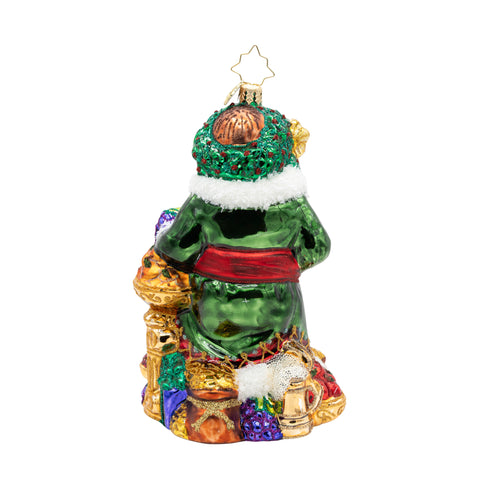 A Feast for the Present Glass Ornament, 6"