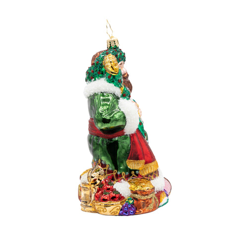 A Feast for the Present Glass Ornament, 6"