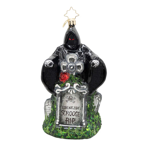 Ghost of Christmas Yet to Come Glass Ornament, 5.75"